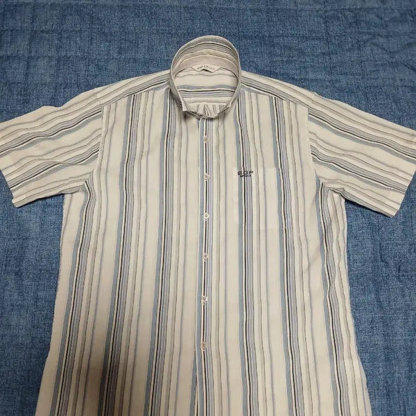 [BUNJANG] SGF Superior Striped Short-Sleeve Polo T-Shirt / SGF SUPERlOR 슈퍼리어 반팔티