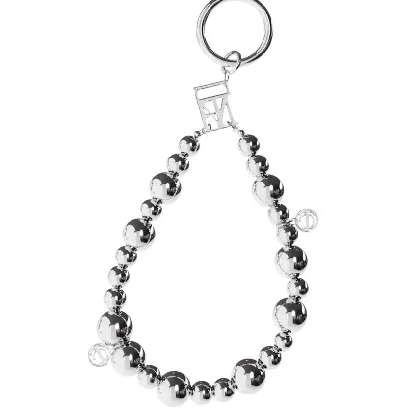 [BUNJANG] Trimmingbird Silver Ball Chain Keyring / 트리밍버드 볼 체인 키링 실버 Silver Ball Keyring
