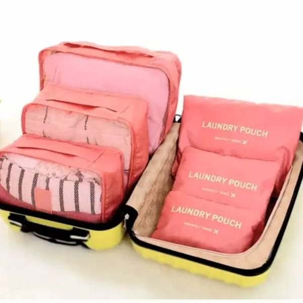 [BUNJANG] Travel Pouch Set (6-Piece) / 6종여행파우치