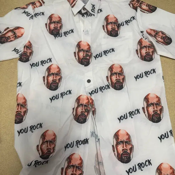 [BUNJANG] The Rock Graphic Print Shirt / 더락 셔츠