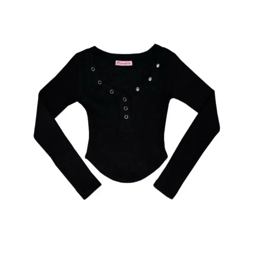 [BUNJANG] Please No Follow Bunny Top Black / 플리즈노팔로우 버니탑 블랙