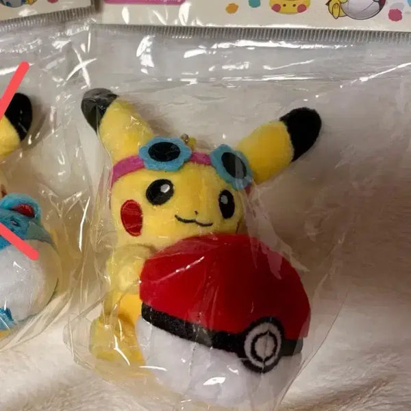 [BUNJANG] Pokemon Olive Young Collaboration Pikachu Sunglasses Monster Ball Plush Keychain / 한국 한정 포켓몬 올리브영 콜라보 피카츄 선글라스 몬스터볼 인형 키링
