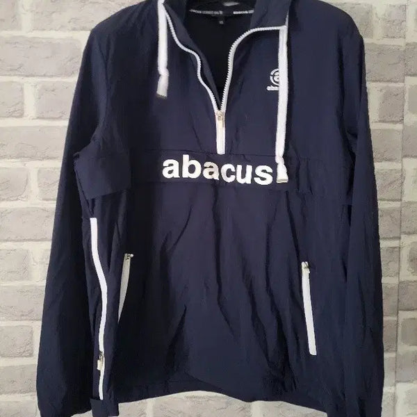 [BUNJANG] Abacus Navy Anorak Hood Windbreaker Jumper Size 105 / 아바쿠스 네이비 아노락 후드 바람막이점퍼105