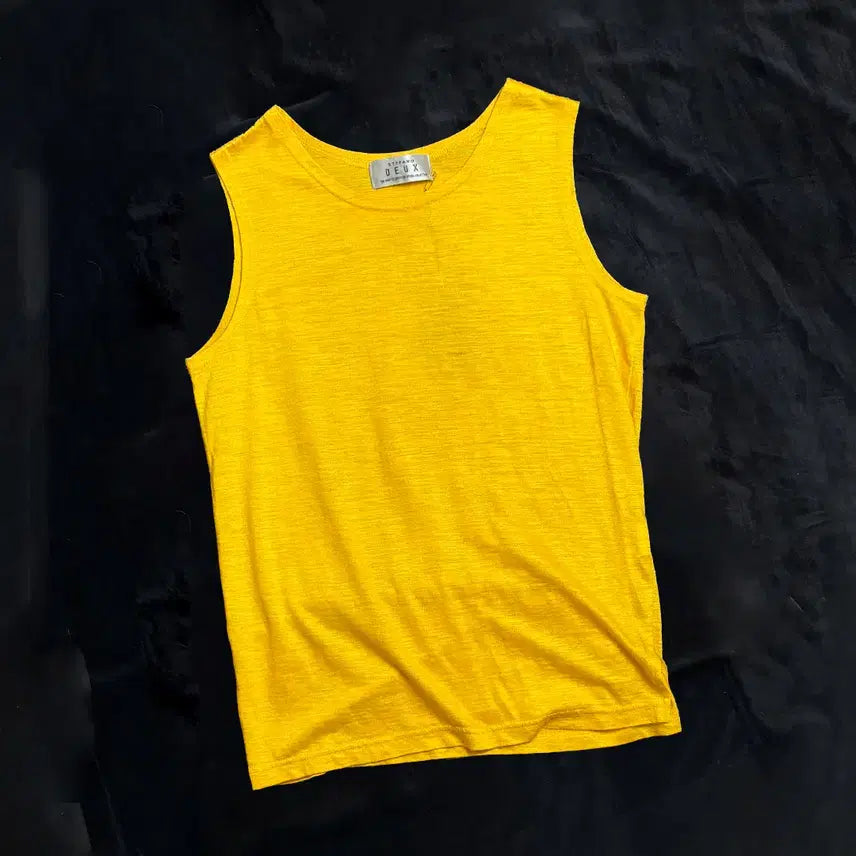 [BUNJANG] Stefano Deux Sleeveless Top Mustard Yellow / 일본빈티지 Stefano Deux 나시티