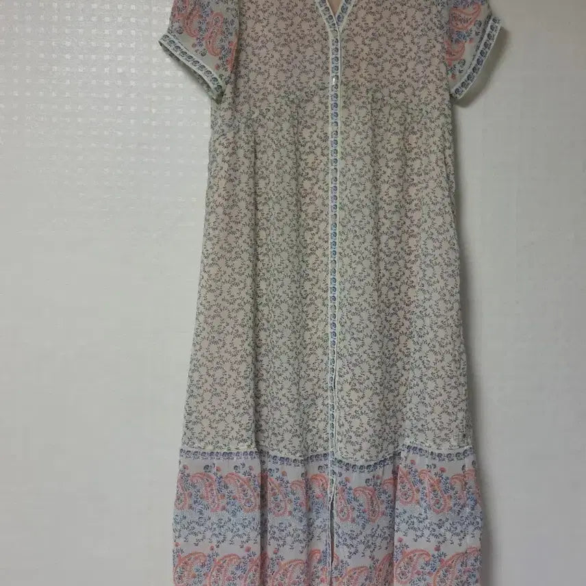 [BUNJANG] Thursday Chiffon Short-Sleeve Maxi Dress / 써스데이 쉬폰 반팔 맥시 원피스
