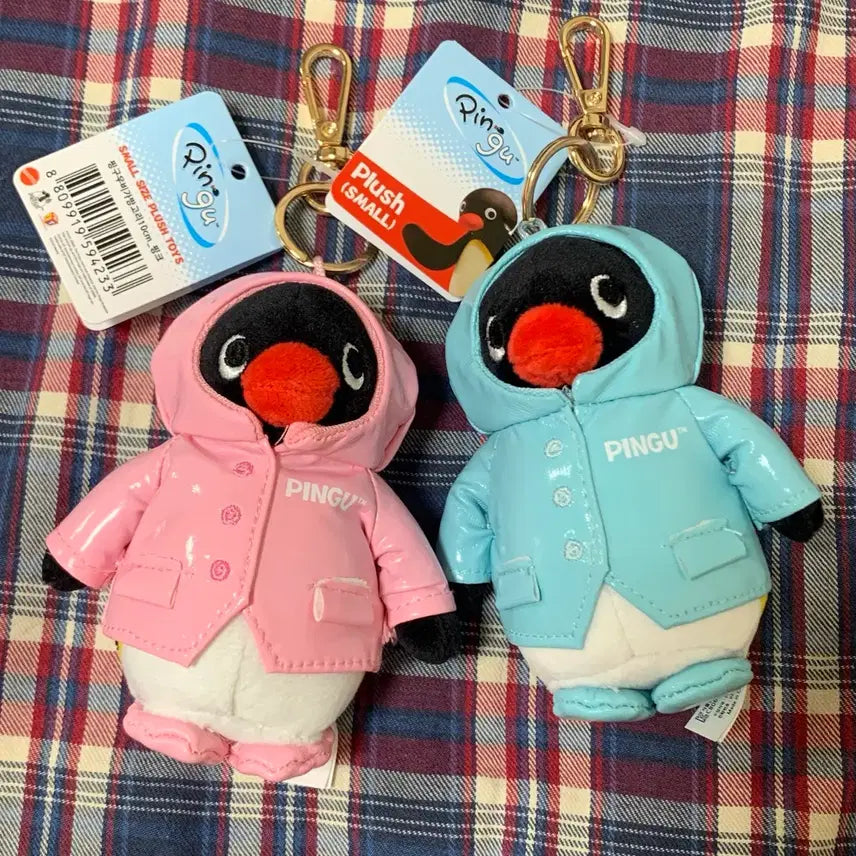 [BUNJANG] Pingu Couple Raincoat Keychain Set / 우비 커플 핑구 키링(세트)