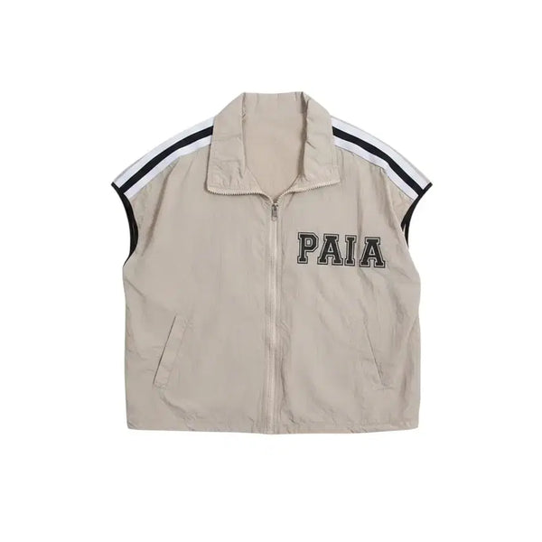 [BUNJANG] Women's Lettering Vest / 여성F/ 레터링 코디하기 좋은 바스락 조끼 BG 22-154