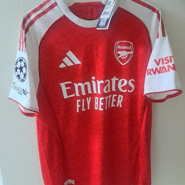 [BUNJANG] Arsenal 25/26 Champions League Authentic Home Jersey Ødegaard / 아스날 25/26 챔피언스리그 어센틱 홈 유니폼 외데고르 마킹