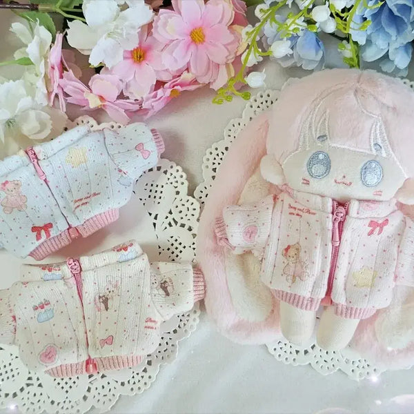 [BUNJANG] Sweet Closet 10th Gen Sweet Jersey Pink Knit Outfit / 스윗클로젯 10깅 스윗저지 핑크 - 핑크시보리 10cm 솜인형 옷장