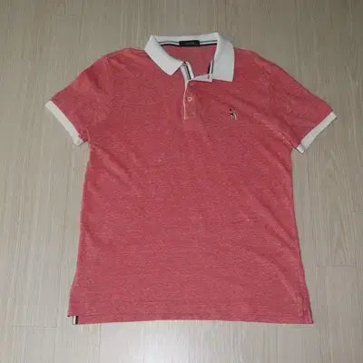 [BUNJANG] Hazzys Peach Polo T-Shirt Size 100 / (100)A165. 헤지스/피치 카라티셔츠