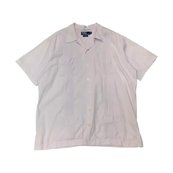 [BUNJANG] Polo Ralph Lauren Guayabera Shirt Java Cotton Poplin / 90s 폴로 랄프로렌 구아야베라 셔츠 JAVA