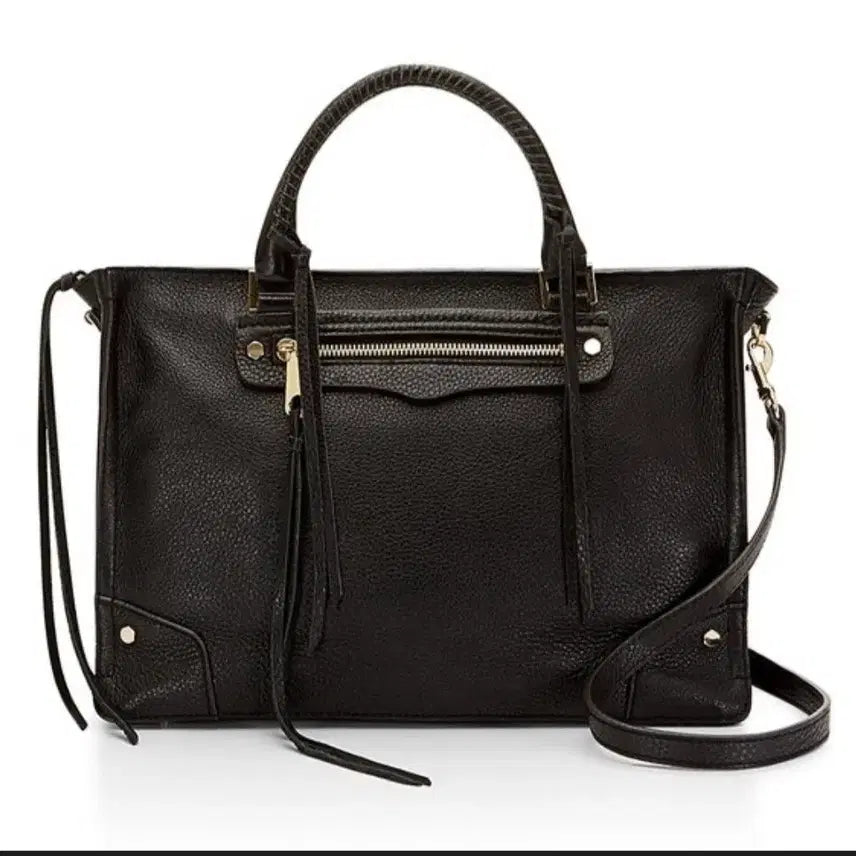 [BUNJANG] Rebecca Minkoff Black Leather Medium Tote Bag / 정품)레베카밍코프  가방  (천연가죽)