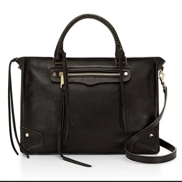 [BUNJANG] Rebecca Minkoff Black Leather Medium Tote Bag / 정품)레베카밍코프  가방  (천연가죽)