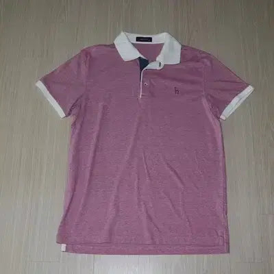 [BUNJANG] Hazzys Purple Collar T-Shirt Size 100 / (100) A167. 헤지스/연보라 카라티셔츠