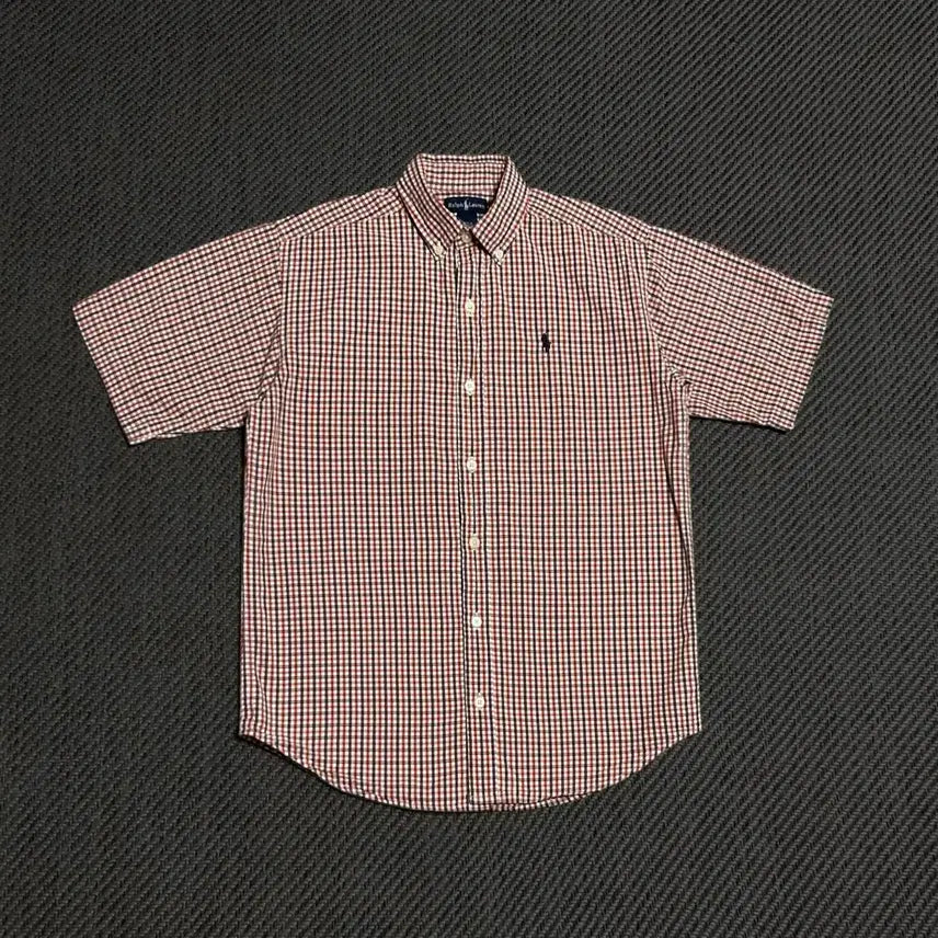 [BUNJANG] Polo Ralph Lauren Women's Short Sleeve Check Shirt / [S] Polo 폴로 랄프로렌 우먼즈 반팔 체크셔츠