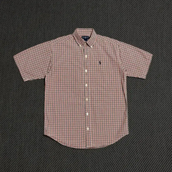 [BUNJANG] Polo Ralph Lauren Women's Short Sleeve Check Shirt / [S] Polo 폴로 랄프로렌 우먼즈 반팔 체크셔츠