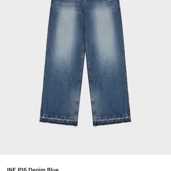 [BUNJANG] Junn.p P16 Denim Blue Low Rise Wide Denim (Size S) / 준느 p16 데님 블루 로우라이즈 와이드 데님