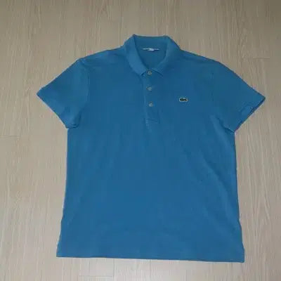 [BUNJANG] Lacoste Sky Blue Collar T-Shirt / (100)723-39C. 라코스테/스카이블루 카라티셔츠