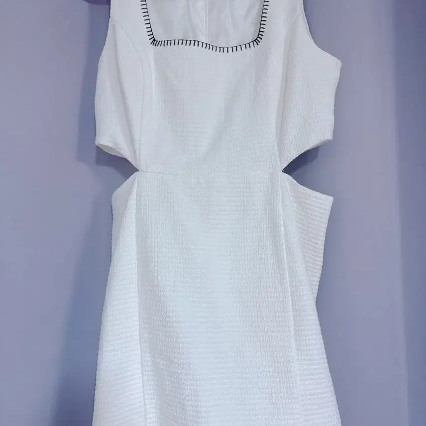 [BUNJANG] ZARA White Cut-Out Dress L / ZARA 화이트 컷아웃 원피스 L