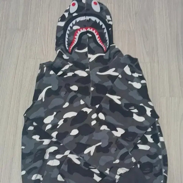 [BUNJANG] BAPE Glow City Camo Shark Hoodie XL / 베이프 야광 시티카모 샤크후드 급처