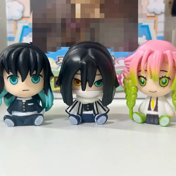 [BUNJANG] Demon Slayer Mini Gacha Figures Bundle Muichiro Tokito, Obanai Iguro, Mitsuri Kanroji / 귀멸의 칼날 미니 가챠 피규어 일괄 무이치로 오바나이 미츠리
