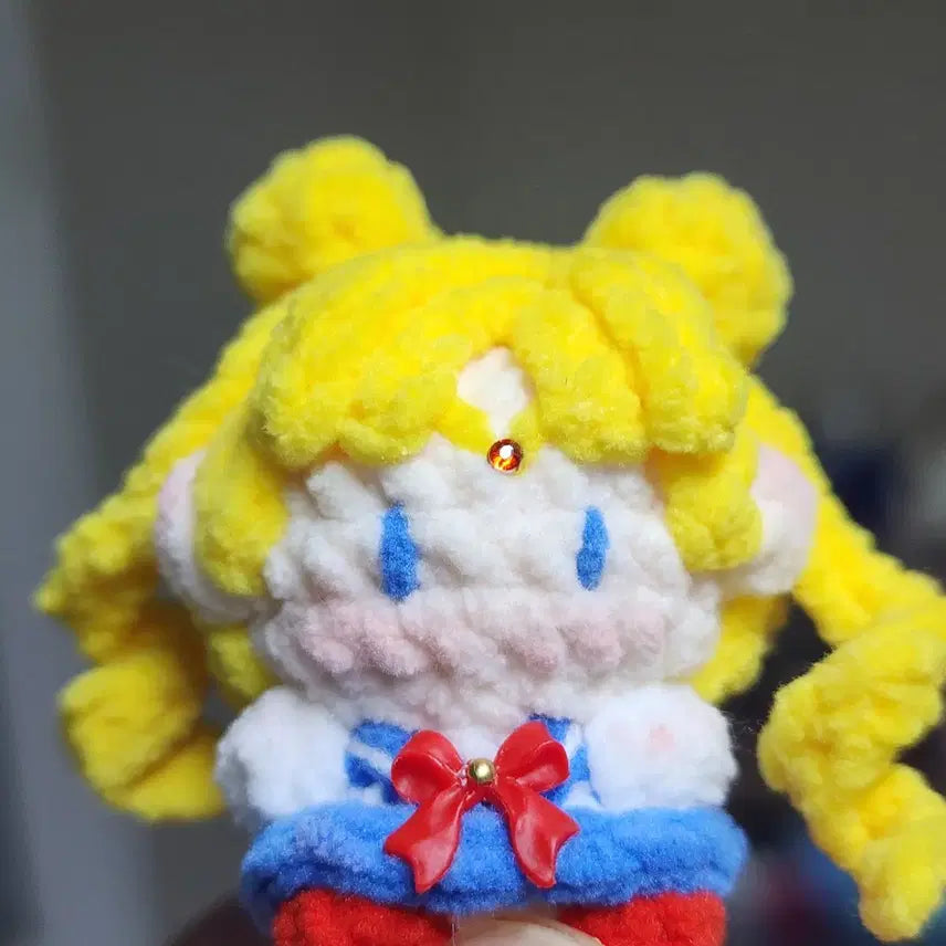 [BUNJANG] Sailor Moon Knitted Keychain / 세일러문 뜨개인형 뜨개키링