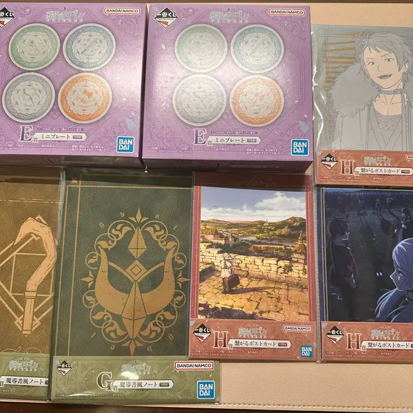 [BUNJANG] Frieren: Beyond Journey's End Ichiban Kuji E Plate, G Notebook, H Postcard Set / 장송의 프리렌 이치방쿠지 E 접시 G 노트 H 엽서