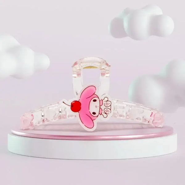 [BUNJANG] Sanrio My Melody Transparent Hair Clip / 산리오 투명헤어집게 체리 마이멜로디 새상품 마멜