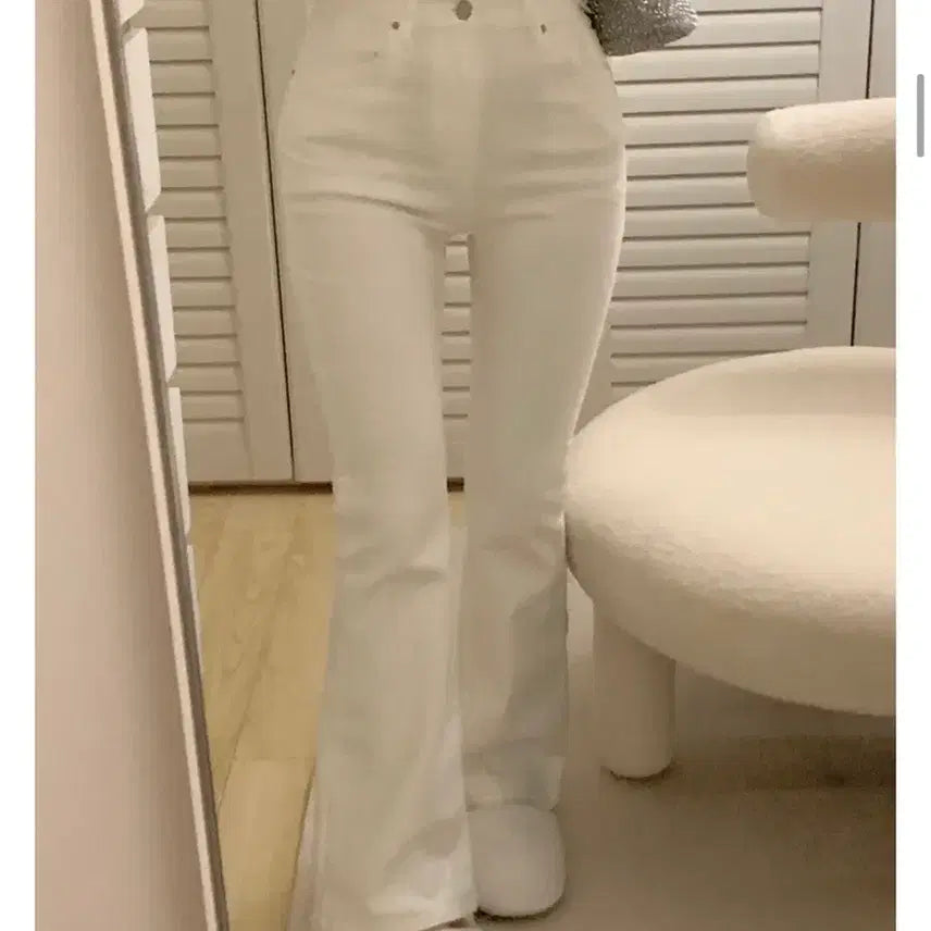 [BUNJANG] Women's Cotton Bootcut Pants with Stretch / 보정핏 스판 롱 부츠컷 코튼팬츠