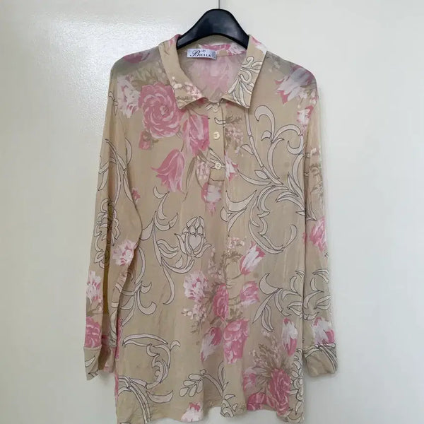 [BUNJANG] Biella Women's Floral Pattern Blouse / 정품 비엘라 Biella 여성 블라우스