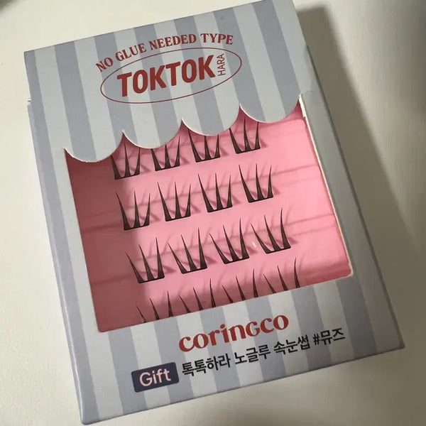 [BUNJANG] Corineco Tok Tok Hara No-Glue Eyelashes Muse 10mm 16pcs / 코링코 톡톡하라 노글루 속눈썹 뮤즈 10mm 16pcs