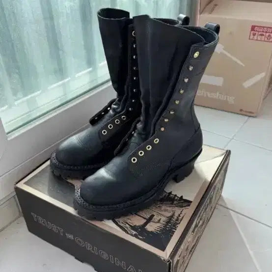 [BUNJANG] White's Boots Original Smokejumper Boots (8D Black, 10-inch) / 화이츠부츠 오리지널 스모크점퍼 부츠 (8D 블랙, 10인치) 260mm