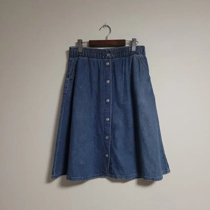 [BUNJANG] Levi's Denim A-Line Skirt / (28) LEVI'S 리바이스 청 데님 밴딩 A라인 스커트