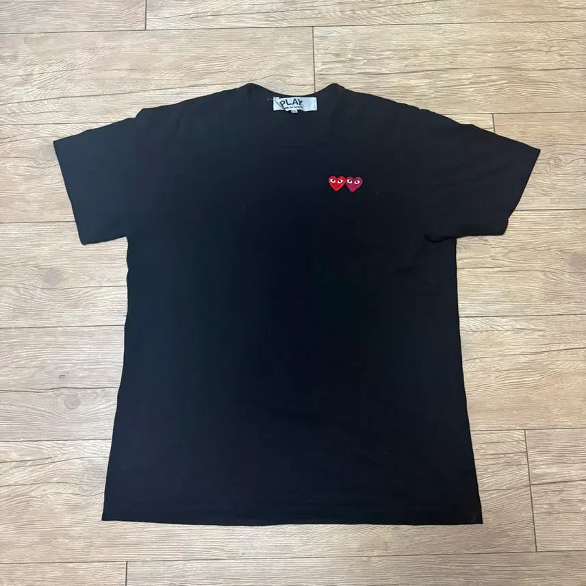 [BUNJANG] Comme des Garçons Double Heart T-Shirt / 꼼데가르송 더블하트 반팔