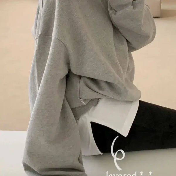 [BUNJANG] BADELIY Basic Layered Short Sleeve T-Shirt / 베이델리 기본티 반팔 레이어드 반팔