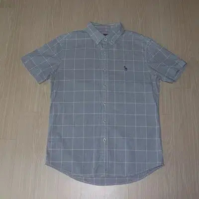 [BUNJANG] Hazzys Sky Yellow Fine Check Shirt (Size 100) / (100) A177. 헤지스/스카이옐로우 잔체크셔츠