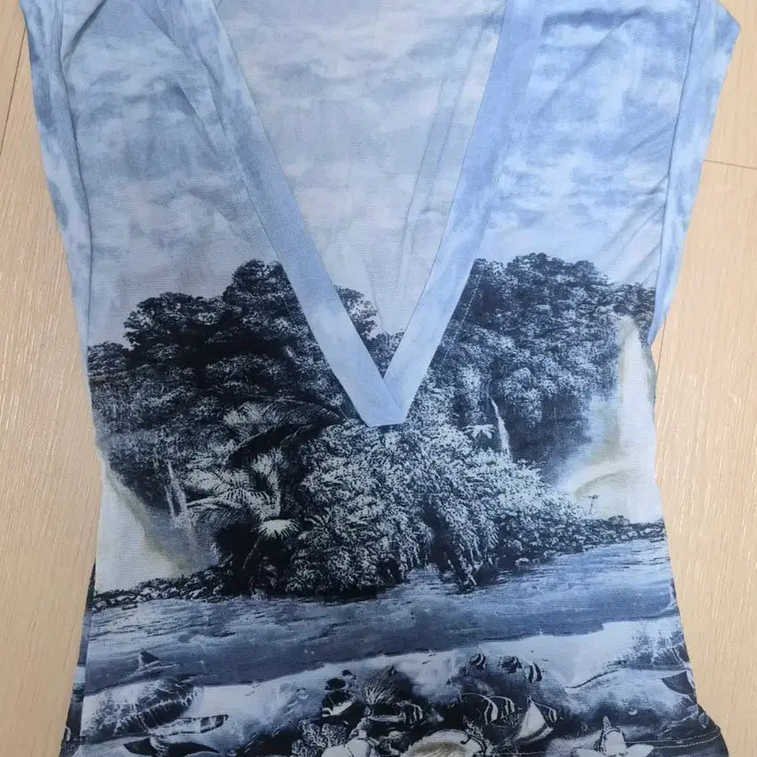 [BUNJANG] Oriental Vintage Sleeveless Top / (이틀만 할인) 오리엔탈 빈티지 나시 슬리브리스 레테
