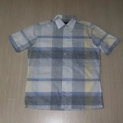 [BUNJANG] DAKS Sky Navy Short-Sleeve Shirt (Size 100) / (100)A180. 닥스/스카이네이비 반팔셔츠