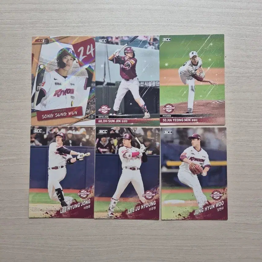 [BUNJANG] Kiwoom Heroes Baseball Cards Bundle Set / KBO 키움 히어로즈 야구 카드 일괄판매