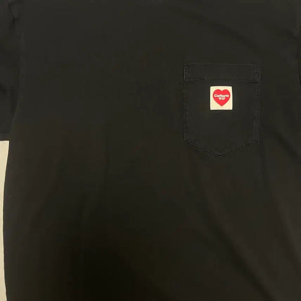 [BUNJANG] Carhartt WIP Heart Pocket Logo Short Sleeve T-Shirt / 칼하트 WIP 하트 포켓 로고 반팔