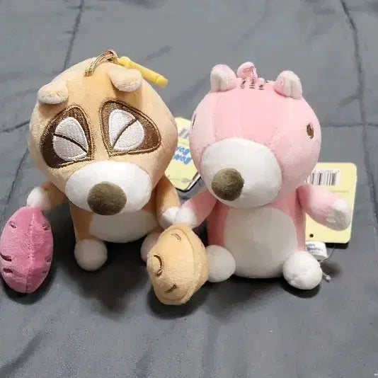 [BUNJANG] Bonobono Magnetic Plush Keyring Set (2 Pieces) / 보노보노  (자석 인형 )키링 2개 세트 일괄