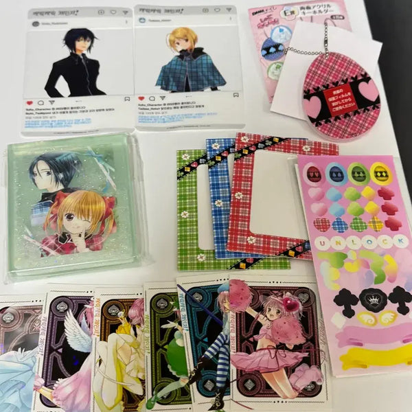 [BUNJANG] Shugo Chara! Ichiban Kuji Special Limited Edition Photocard & Keychain Set / 캐릭캐릭체인지 캐캐체 제일복권 이치방쿠지 특전 펀딩 한정판 포카 키링구