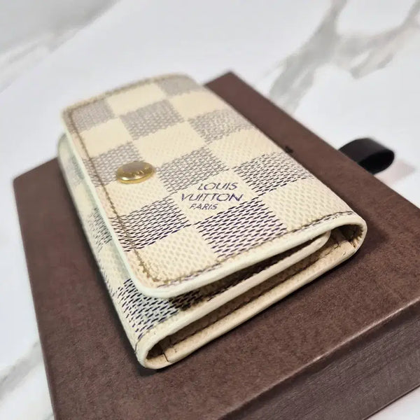 [BUNJANG] Louis Vuitton Damier Azur 4-Key Holder / (정품) 루이비통 다미에 아주르 4홀더 키케이스 키홀더