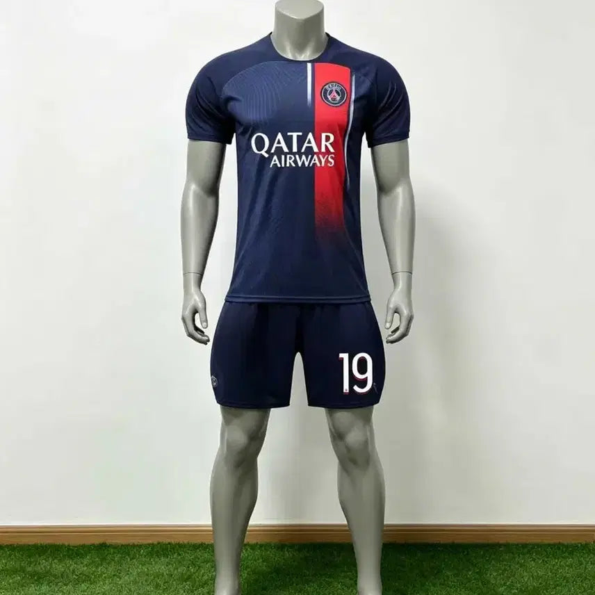 [BUNJANG] Paris Saint-Germain 23-24 Kang-in Lee Home Football Kit Set / (새상품)23-24 파리생제르망 유니폼 이강인 홈 축구복 상하세트