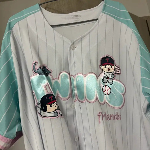 [BUNJANG] LG Twins Hong Chang-gi Friends Baseball Jersey / 엘지 홍창기 프렌즈유니폼