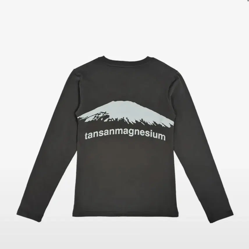 [BUNJANG] Mountain Long Sleeve Charcoal / 탄산마그네슘 마운틴 롱슬리브