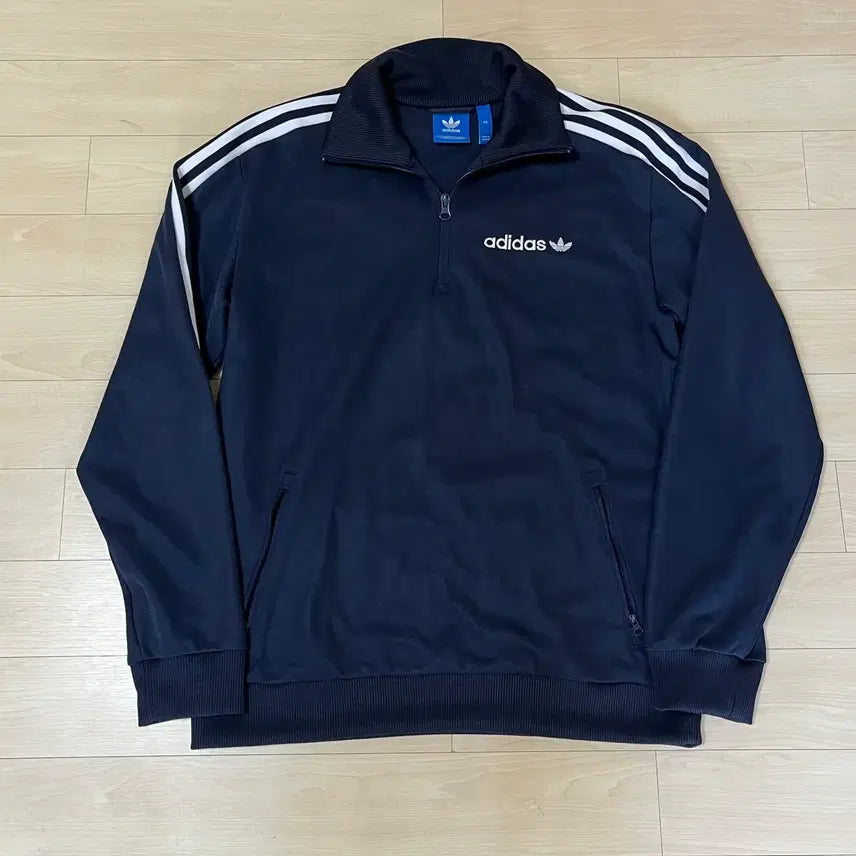 [BUNJANG] Adidas Half-Zip Anorak Track Jacket Navy / 아디다스 져지 하프집업 아노락 네이비