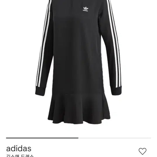 [BUNJANG] Adidas 3-Stripes Ruffle Dress XS / (새제품)아디다스 3선 프릴 원피스 XS