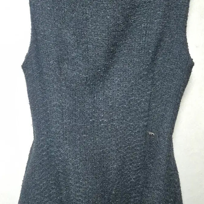 [BUNJANG] FABBID Sleeveless Tweed Dress Charcoal / 퍼빗 민소매 트위드 원피스 | S, 차콜 | 봄 가을 겨울 하객룩