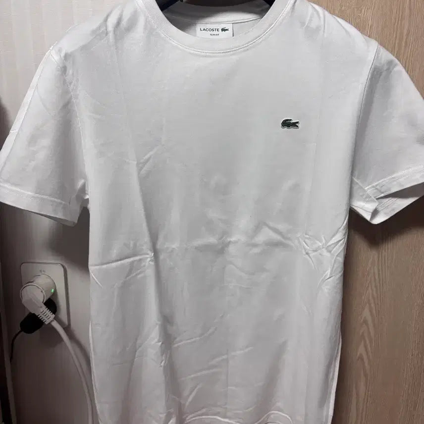 [BUNJANG] Lacoste White Crocodile Logo Short Sleeve T-Shirt Size M / 라코스테 반팔티 매장판 M사이즈팝니다.